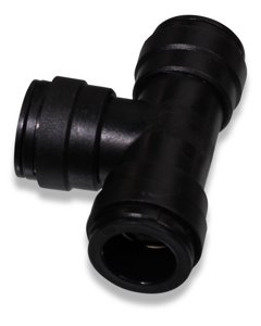 T-connector plastic, pluggable, for PE pipe 22mm